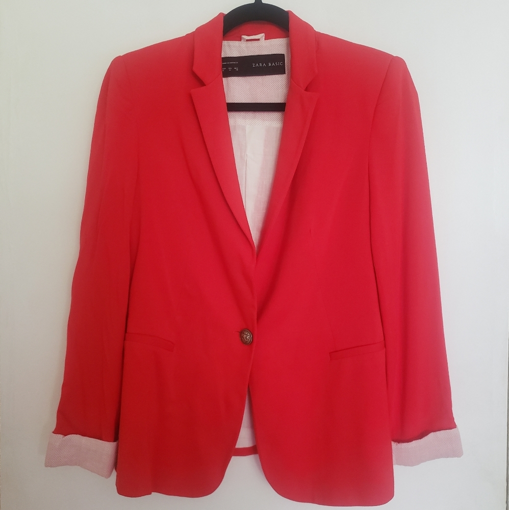 Zara Red Blazer (Medium)
